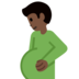 Pregnant Man: Dark Skin Tone