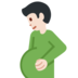 Pregnant Man: Light Skin Tone