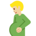 Pregnant Man: Medium-Light Skin Tone