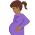 Pregnant Woman: Medium-Dark Skin Tone