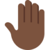 Raised Back of Hand: Dark Skin Tone