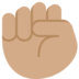 Raised Fist: Medium Skin Tone