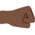Right-Facing Fist: Dark Skin Tone