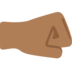 Right-Facing Fist: Medium-Dark Skin Tone