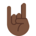 Sign of the Horns: Dark Skin Tone