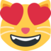 Smiling Cat with Heart-Eyes