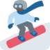 Snowboarder: Dark Skin Tone