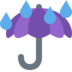 Umbrella with Rain Drops