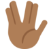 Vulcan Salute: Medium-Dark Skin Tone