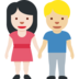 Woman and Man Holding Hands: Light Skin Tone, Medium-Light Skin Tone