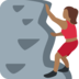 Woman Climbing: Medium-Dark Skin Tone