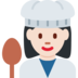 Woman Cook: Light Skin Tone