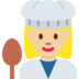 Woman Cook: Medium-Light Skin Tone
