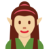 Woman Elf: Medium-Light Skin Tone