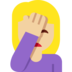 Woman Facepalming: Medium-Light Skin Tone