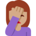 Woman Facepalming: Medium Skin Tone