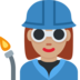 Woman Factory Worker: Medium Skin Tone