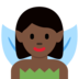 Woman Fairy: Dark Skin Tone