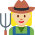 Woman Farmer: Medium-Light Skin Tone