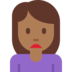 Woman Frowning: Medium-Dark Skin Tone