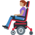 Woman in Motorized Wheelchair: Medium Skin Tone