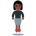 Woman in Suit Levitating: Dark Skin Tone