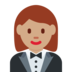 Woman in Tuxedo: Medium Skin Tone