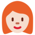 Woman: Light Skin Tone, Red Hair