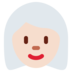 Woman: Light Skin Tone, White Hair