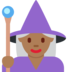 Woman Mage: Medium-Dark Skin Tone