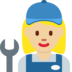 Woman Mechanic: Medium-Light Skin Tone