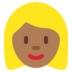 Woman: Medium-Dark Skin Tone, Blond Hair