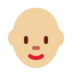 Woman: Medium-Light Skin Tone, Bald