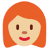 Woman: Medium-Light Skin Tone, Red Hair