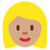 Woman: Medium Skin Tone, Blond Hair