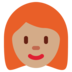 Woman: Medium Skin Tone, Red Hair