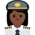 Woman Pilot: Dark Skin Tone
