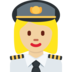 Woman Pilot: Medium-Light Skin Tone