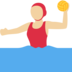 Woman Playing Water Polo: Medium-Light Skin Tone