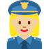 Woman Police Officer: Medium-Light Skin Tone