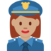 Woman Police Officer: Medium Skin Tone