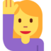 Woman Raising Hand