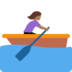 Woman Rowing Boat: Medium-Dark Skin Tone
