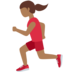 Woman Running: Medium-Dark Skin Tone