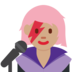 Woman Singer: Medium Skin Tone