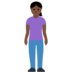 Woman Standing: Dark Skin Tone