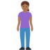 Woman Standing: Medium-Dark Skin Tone