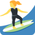 Woman Surfing