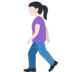 Woman Walking: Light Skin Tone