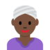 Woman Wearing Turban: Dark Skin Tone